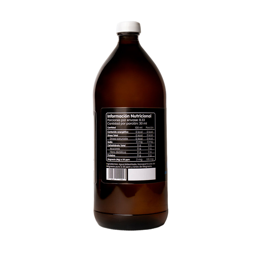 Agua de la Nube con Nanopartículas de Magnesio Mg 20ppm (1000 mL/ 34 fl oz)
