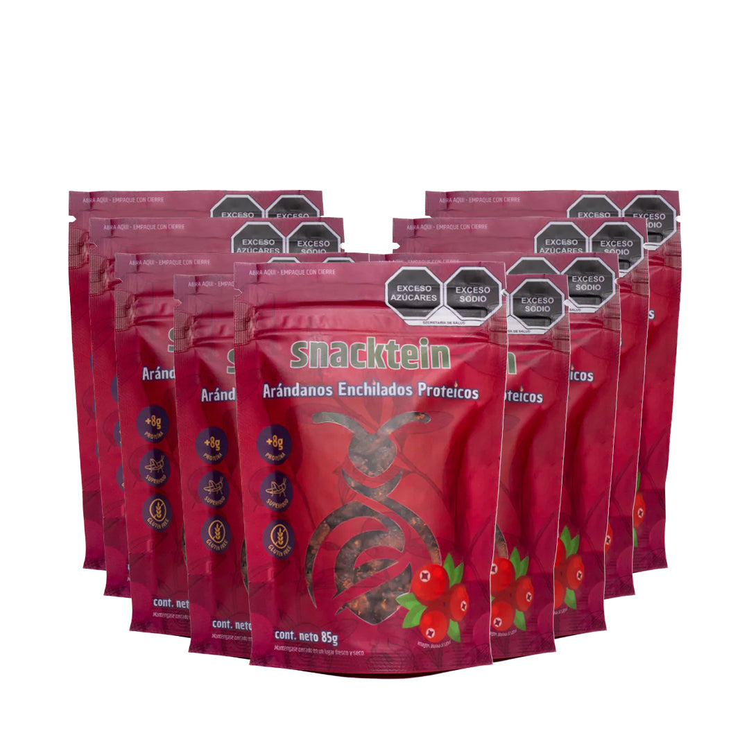 Arándanos Enchilados Proteicos – Snacktein