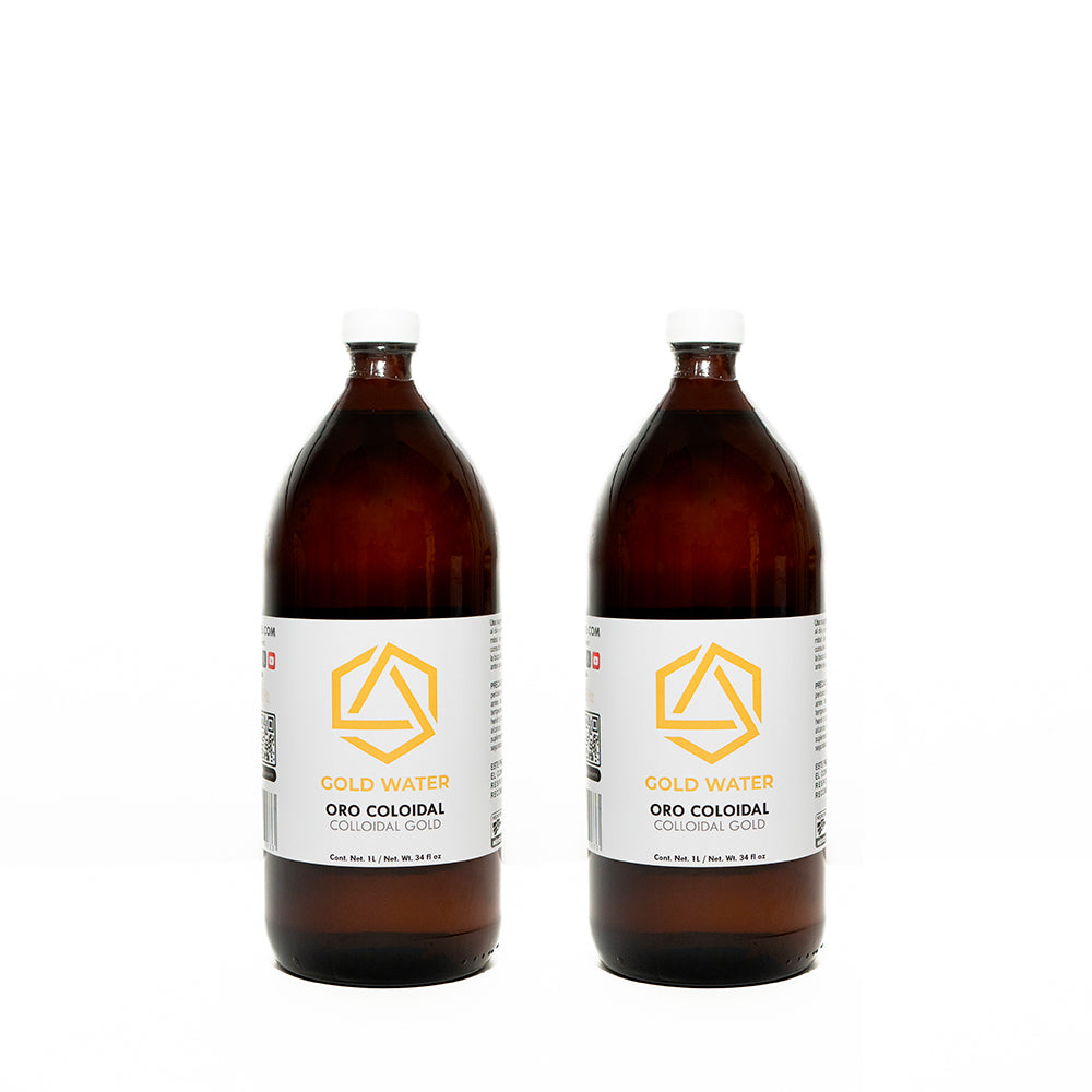 Agua coloidal de oro y oro