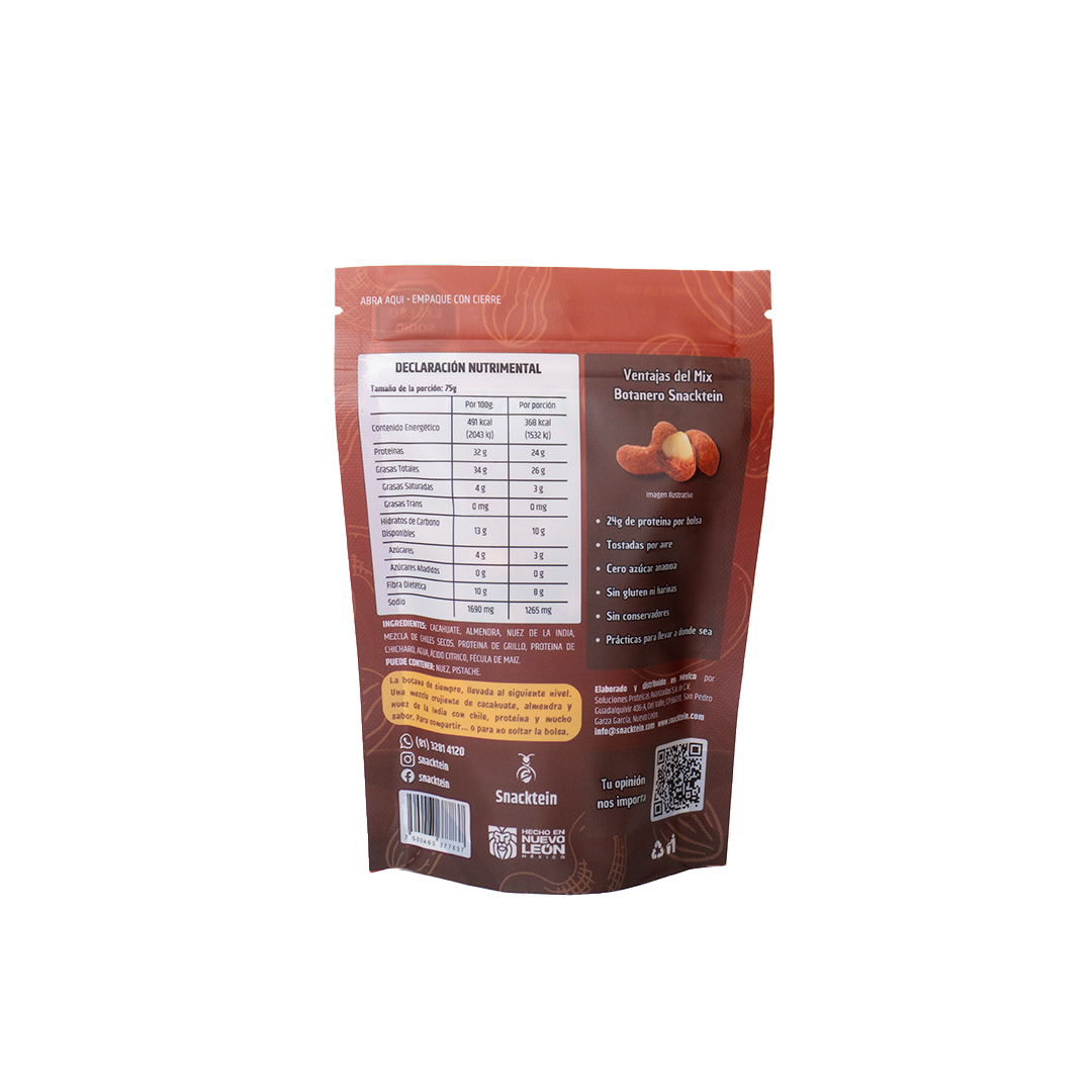 Mix Botanero con Proteína - Snacktein