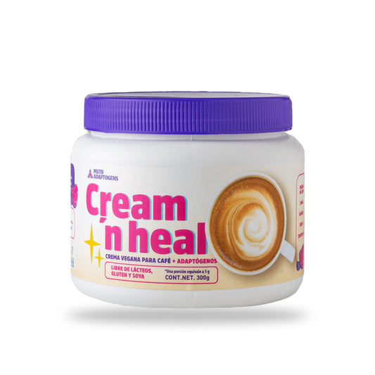 Cream ‘n heal: Sustituto vegano de crema para café con adaptógenos (300 g)