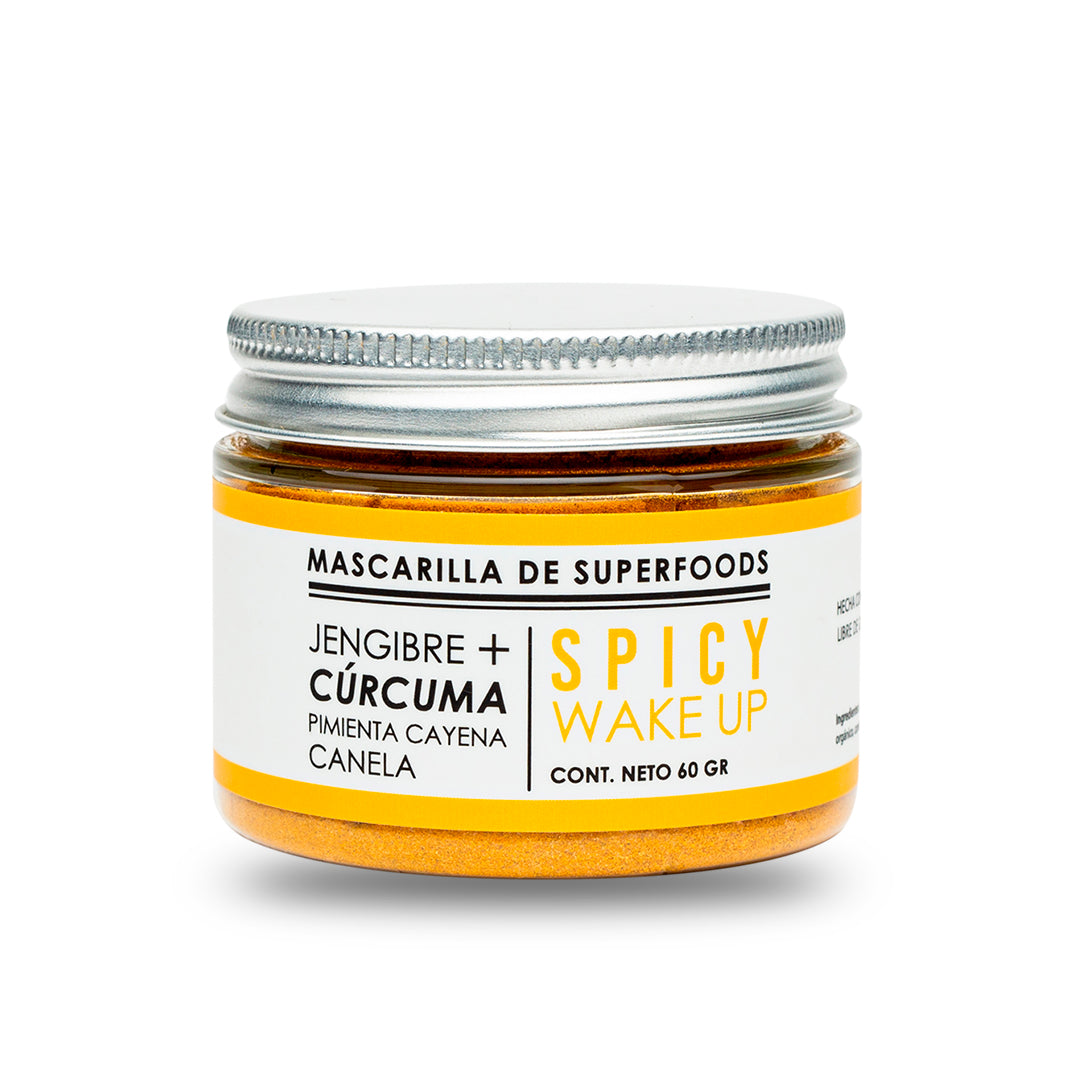 Mascarilla Facial Spicy Wake Up: Energía Natural con Jengibre, Cúrcuma y Canela (60 g)