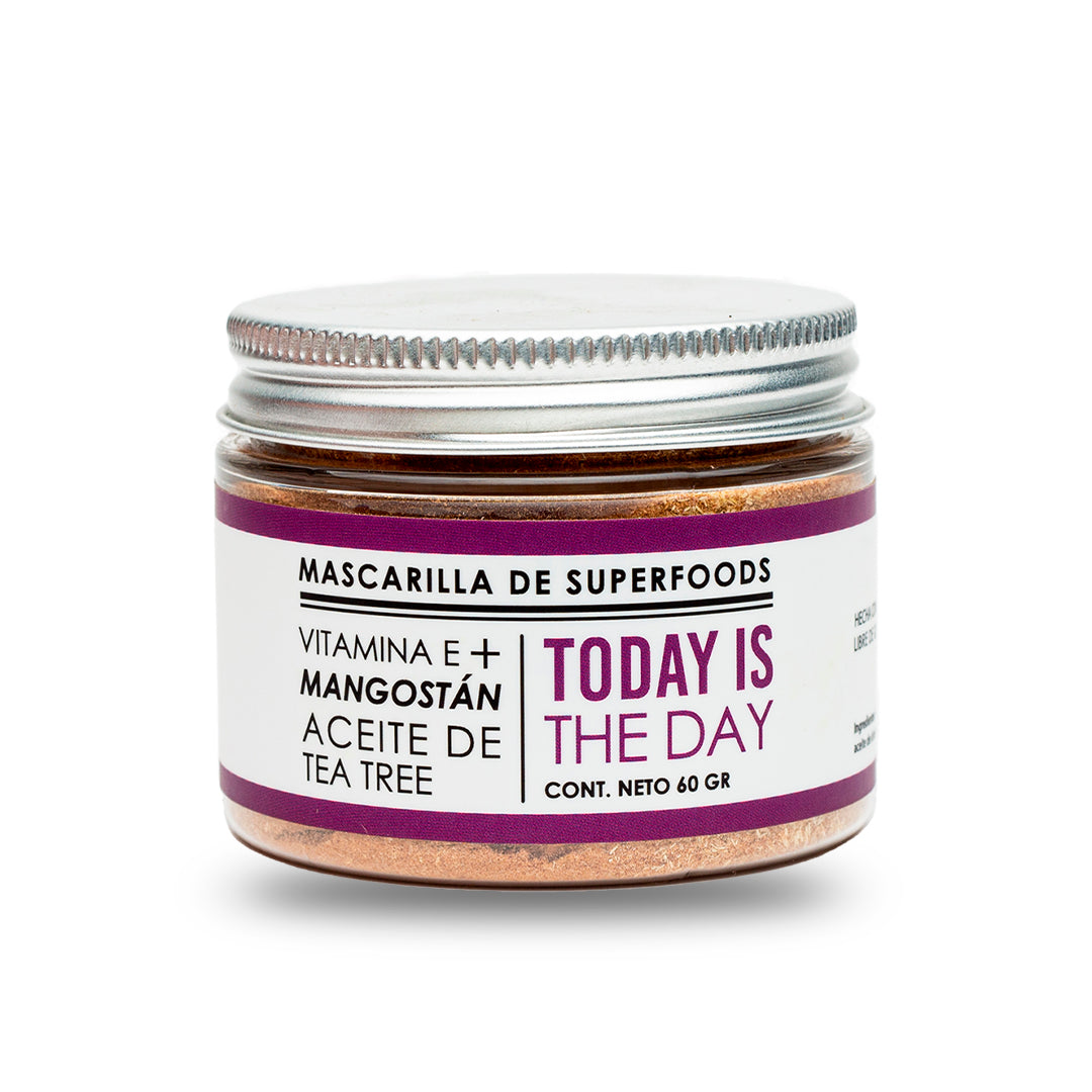 Mascarilla Facial Today is the Day: Nutrición Intensiva con Vitamina E y Mangostán (60 g)