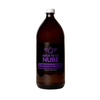 Agua de la Nube con Nanopartículas de 9 Minerales 20ppm (1000 mL/ 34 fl oz)