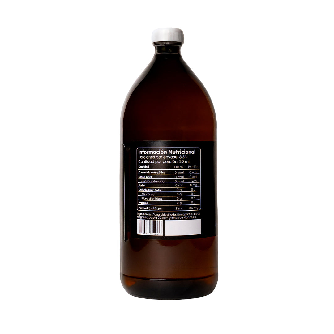 Agua de la Nube con Nanopartículas de Platino pt 20ppm (1000 mL/ 34 fl oz)