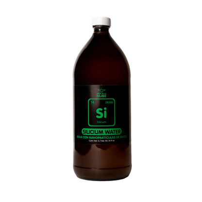 Agua de la Nube con Nanopartículas de Silicio Si 20ppm (1000 mL/ 34 fl oz)