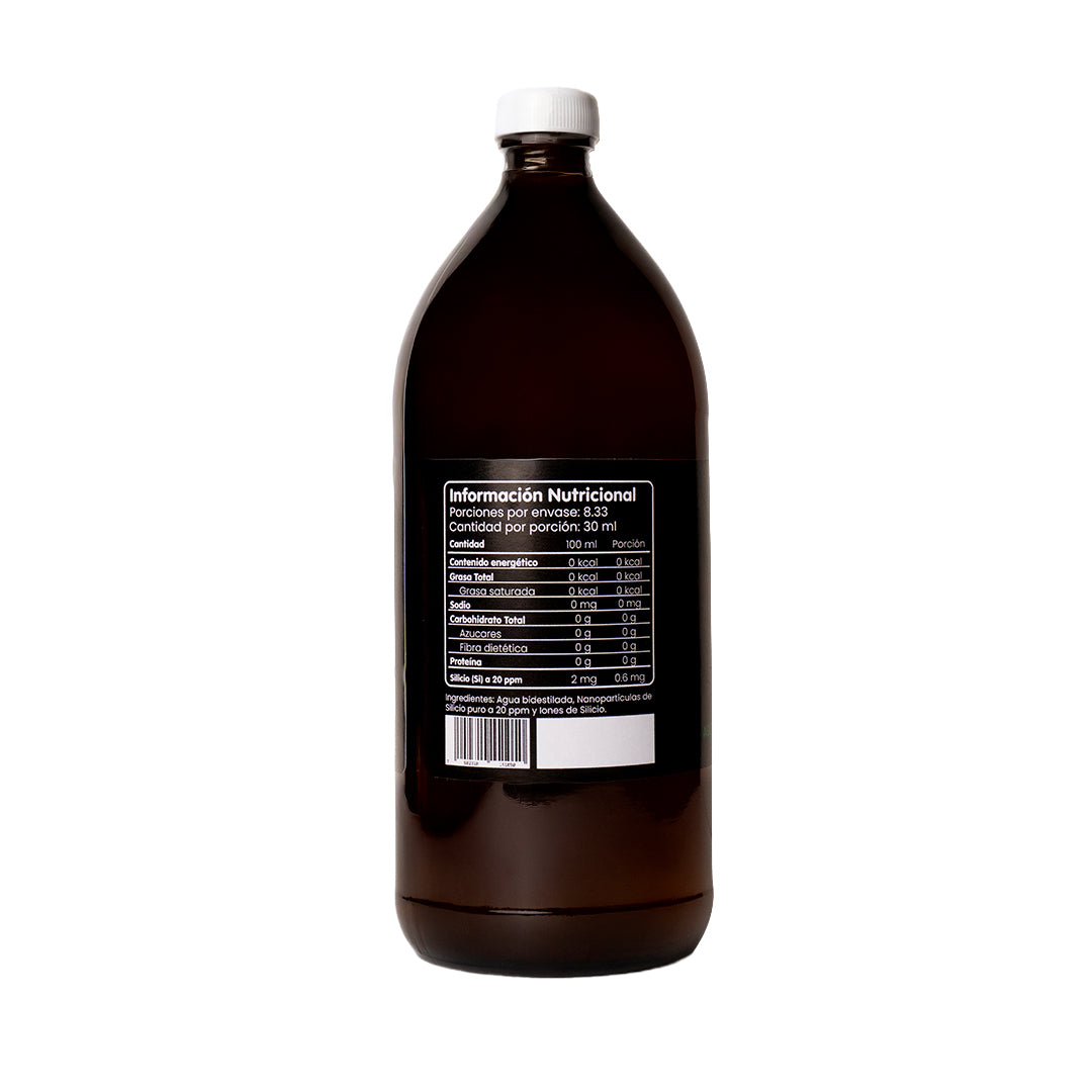 Agua de la Nube con Nanopartículas de Silicio Si 20ppm (1000 mL/ 34 fl oz)