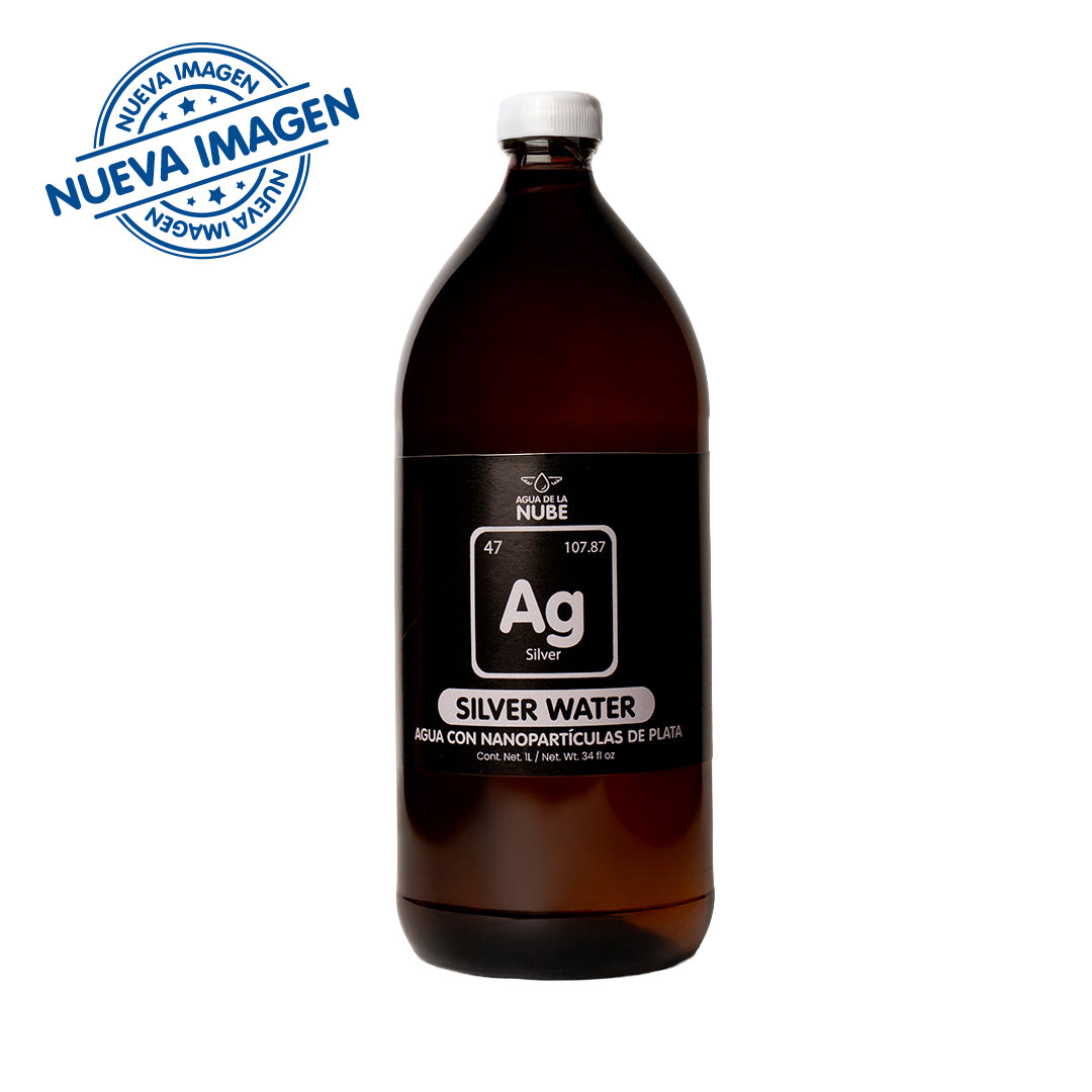 Agua de la Nube con Nanopartículas de Plata Ag 20ppm  (1000 mL/ 34 fl oz)